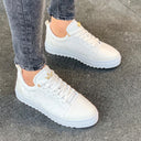 Men's Low Top Sneakers Crowned Designer Shoes Camo-White (5)