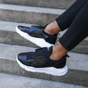 Men's Chunky Sneakers Shoes Black (5)
