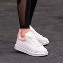 Martin Valen Women’s Chunky Sneakers in White and Pink