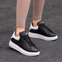 Women’s Chunky Sneakers with Crown in Black and White (5)