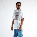 Men's Front Text Printed Oversized White T-shirt (11)