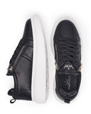 Chunky Sneakers Designer Zipper Shoes Black-White (7)