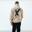 Beige Oversized Hoodie X-Mark For Men (10)