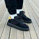 Moix Comfort Sports Sneakers in Black-Mustard (2)