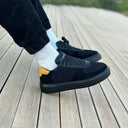 Moix Comfort Sports Sneakers in Black-Mustard (3)