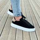 Bobe Suede Belted New Sneakers Taupe Black (4)