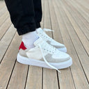 Moix Comfort Sports Sneakers in White-Red (6)