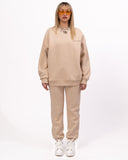 Martin Valen Exclusive Oversized Beige Sweatshirt Jogger Set (3)