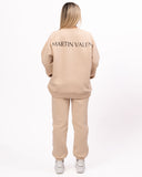 Martin Valen Exclusive Oversized Beige Sweatshirt Jogger Set (4)