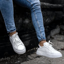 Node High Street Leather Sneakers White Black (7)