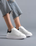 Martin Valen Women's Chunky Sneakers In White and Black (5)