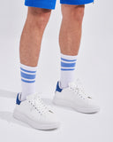 V-Harmony Men's White Shoes with Suede Heel Tab (7)