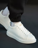 Men’s Crowned Chunky Sneakers Shoes White (5)