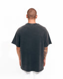 ‘’Michelangelo’’ Men's Embroidered Oversized Vintage T-shirt in Black (5)