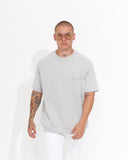 Men’s Regular Fit Crew Neck Melange T-shirt with Pocket (6)