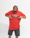 ‘’Warning’’ Men's Oversized Screen Printed Designer T-shirt (8)