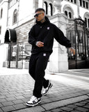 Sigilio QR Code Oversized Black Hoodie Tracksuit Set (5)