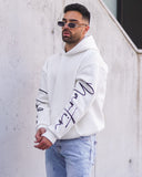 Men's Oversized Hoodie Martin Valen White