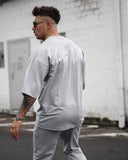 Men's Oversize Tracksuit Special Design Light Grey (11)