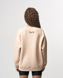 Martin Valen Women’s Basic Oversized Sweatshirt in Beige (3)