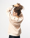 Martin Valen Women’s Basic Oversized Sweatshirt in Beige (4)