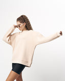 Martin Valen Women’s Basic Oversized Sweatshirt in Beige (7)