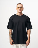‘’Modernity’’ Men’s Oversized Embossed Black T-shirt (4)