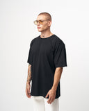 ‘’Modernity’’ Men’s Oversized Embossed Black T-shirt (6)