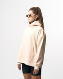 Women’s X-Mark Oversized Hoodie in Beige (5)