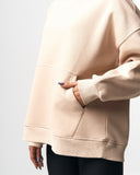 Women’s X-Mark Oversized Hoodie in Beige (6)