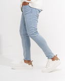 Men's Skinny Fit Stone Washed Denim Jeans (5)