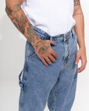Men’s Oversized Denim Joggers with Hook & Loop Cuffs (5)