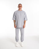 Men's Oversize Tracksuit Special Design Light Grey (2)