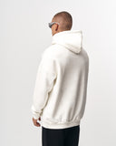 White Oversized Hoodie with Cream Puffy Print (3)