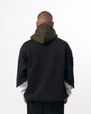 Men's Oversized Hoodie Sweatshirt Khaki (5)