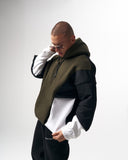 Men's Oversized Hoodie Sweatshirt Khaki (6)