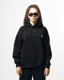 Sigilio QR Printed Oversized Black Hoodie Jogger Set (4)