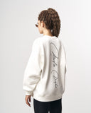 Signatura MV 3D Printed Handwriting Oversized White Sweatshirt (5)