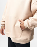Beige Oversized Hoodie X-Mark For Men (4)