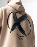Beige Oversized Hoodie X-Mark For Men (5)