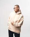 Beige Oversized Hoodie X-Mark For Men (8)