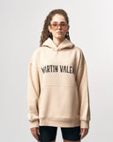 Grieto MV Crack Print Beige Oversized Designer Hoodie (4)
