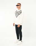 Men's Oversize Basic Sweatshirt Ethnic Designer White (4)