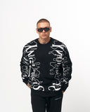 Men's Oversized Printed Black Sweatshirt (5)
