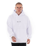 Men's Oversized Signature Detail White Cordless Hoodie (7)