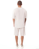 Men's Oversize Shortsuit Light Fabric White (6)