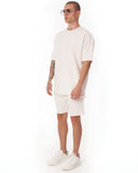 Men's Oversize Shortsuit Designer Light Fabric White (3)