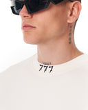 '777' Oversized Designer White Sweatshirt with 3D Rubber Printed (2)