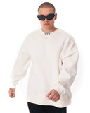'777' Oversized Designer White Sweatshirt with 3D Rubber Printed (8)