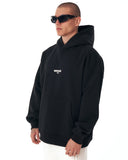 ‘’Slogan’’ Puff Printed Men’s Extra Oversized Black Hoodie (3)